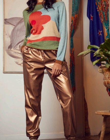 Pantalón Helio color gold