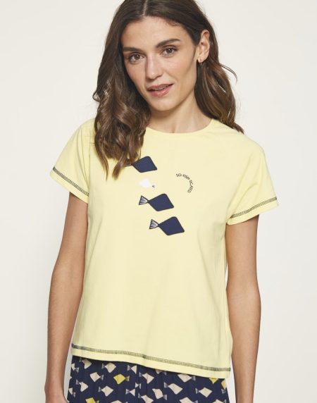 Camiseta patch peces de MdM