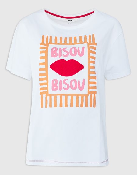 Camiseta con textura de rizo