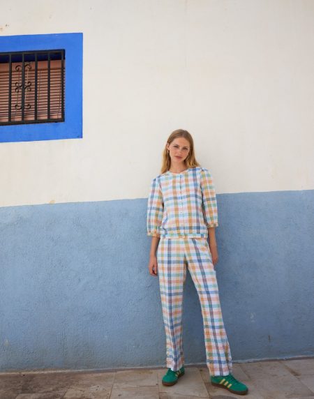 Pantalón estampado de cuadros de MdM