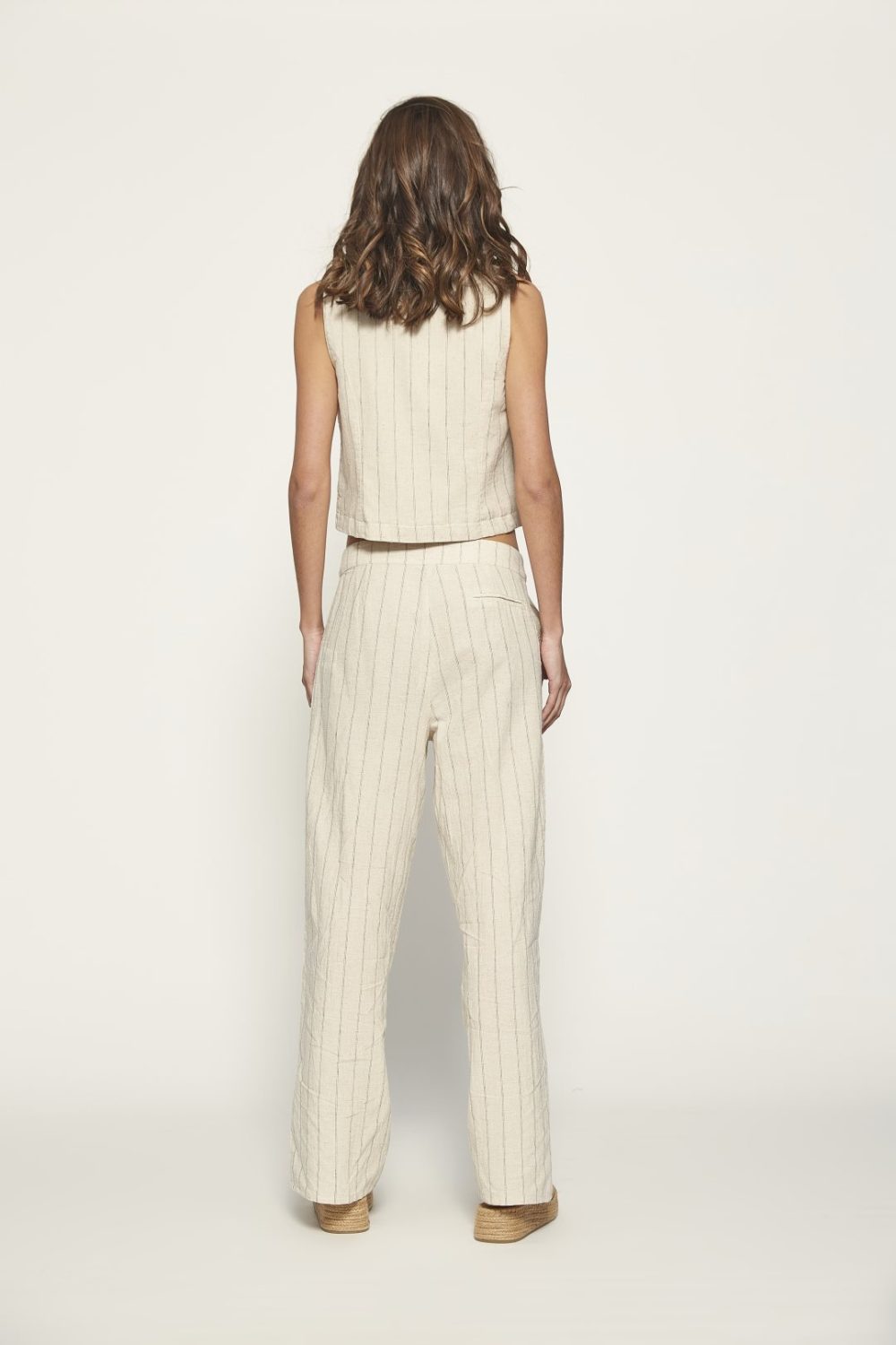 Pantalón lino de rayas de MdM - Imagen 4