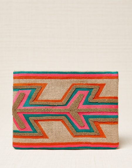 Bolso cartera flecha bordada Naranja