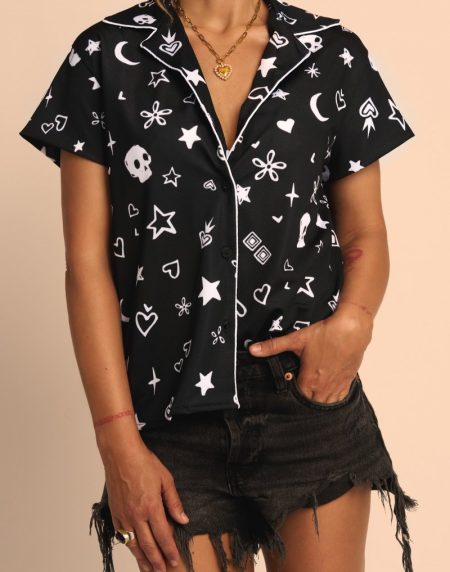 CAMISA NEGRA "BANDANA"