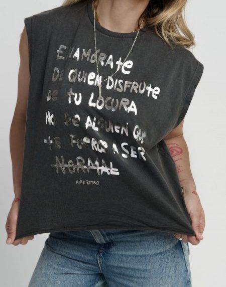 CAMISETA CHICA "ENAMÓRATE" FADE OUT
