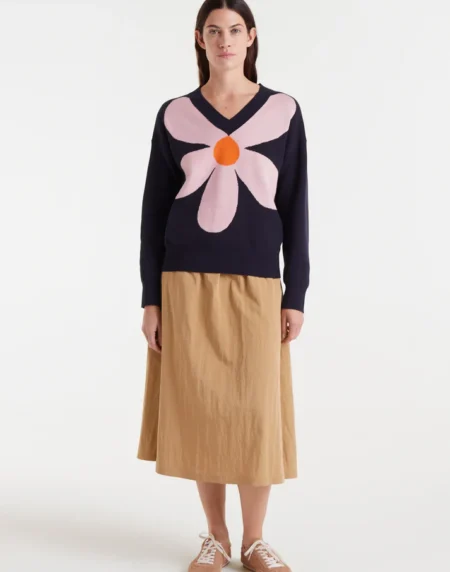 JERSEY DE PUNTO BIG FLOWER