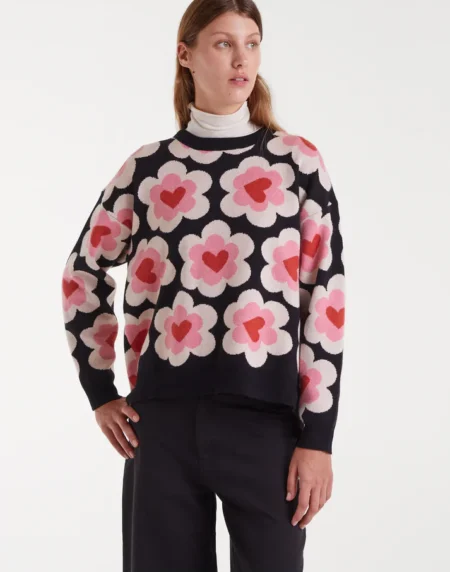 JERSEY DE PUNTO FLORAL