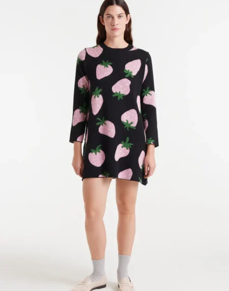 VESTIDO DE PUNTO FRESAS