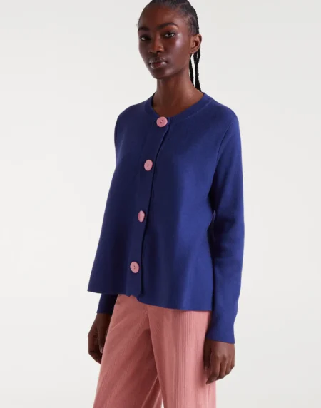 CHAQUETA DE PUNTO EVASÉ MARINO