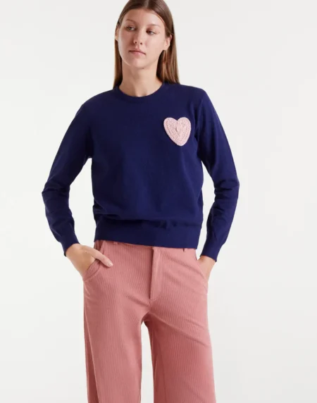 JERSEY PUNTO CORAZÓN ROSA