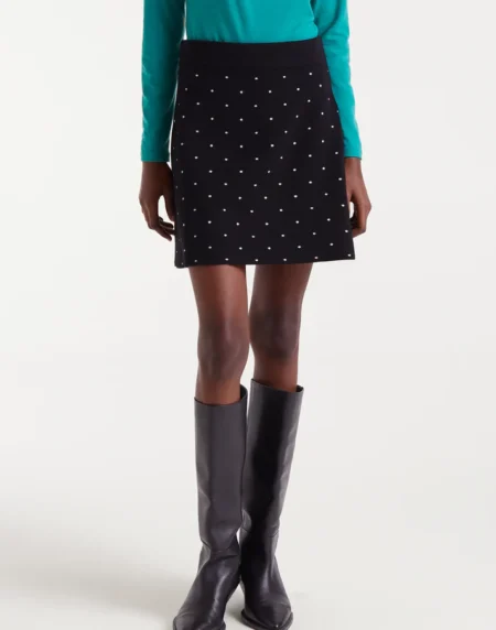 FALDA DE PUNTO MINI BLACK