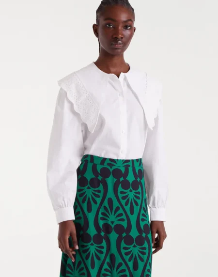 CAMISA MAXI SOLAPA BLANCA