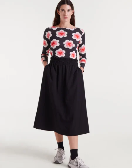 FALDA MIDI NEGRA