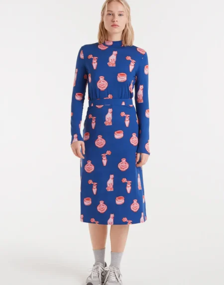 FALDA MIDI PORCELAIN