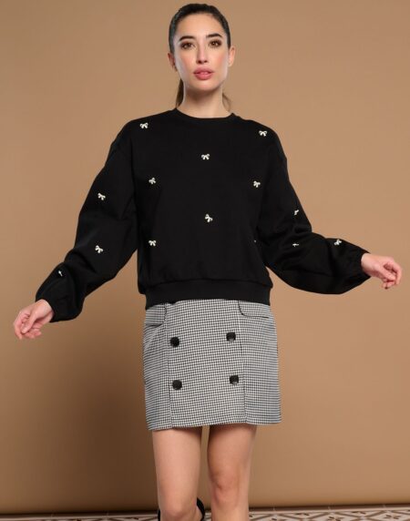 BLACK ROSE SWEATSHIRT