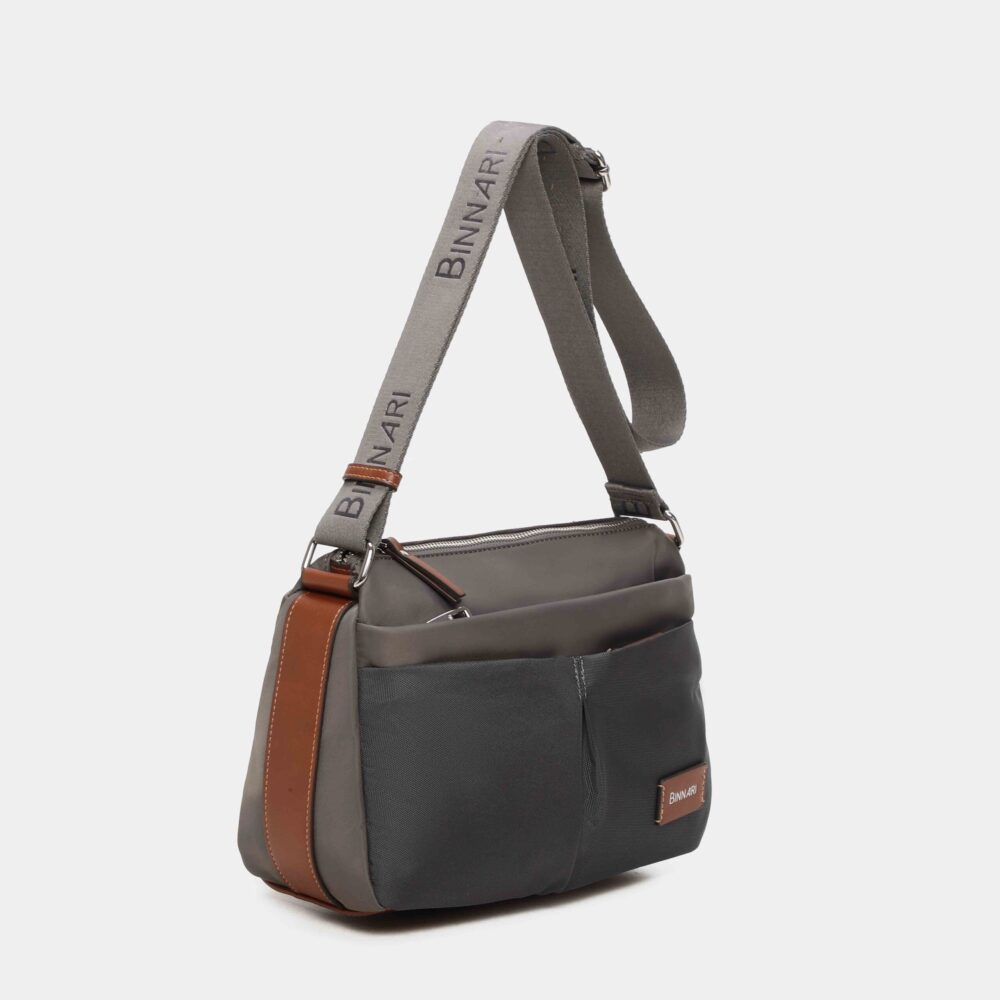 BOLSO BANDOLERA LOUISE GRIS - Imagen 2