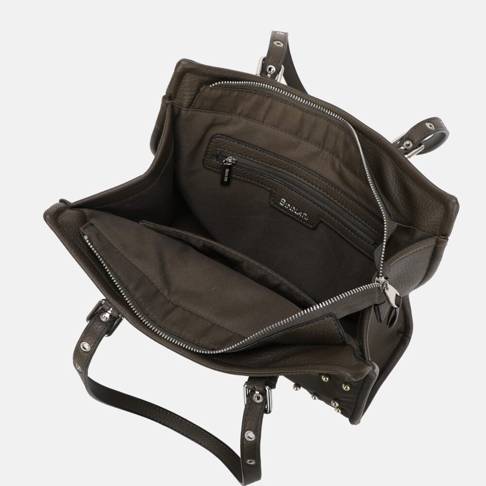 BOLSO DOS ASAS GENIE KAKI - Imagen 3