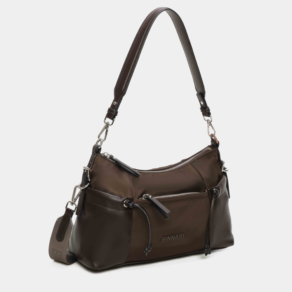 BOLSO HOMBRO ELODIE MARRÓN - Imagen 2