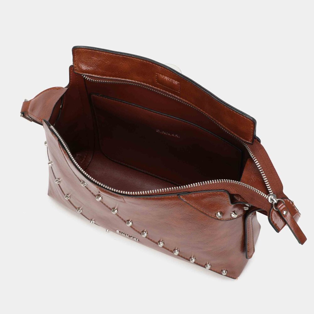 BOLSO HOMBRO FREEDA COLOR CUERO - Imagen 3