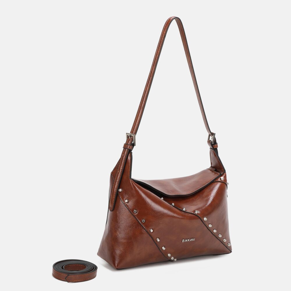 BOLSO HOMBRO FREEDA COLOR CUERO - Imagen 2
