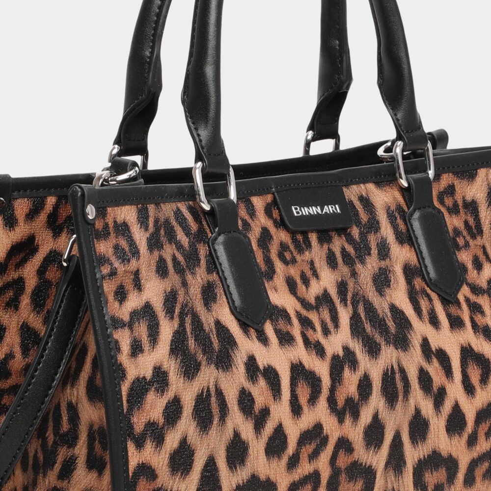 BOLSO DE MANO MIJARES LEOPARDO - Imagen 2