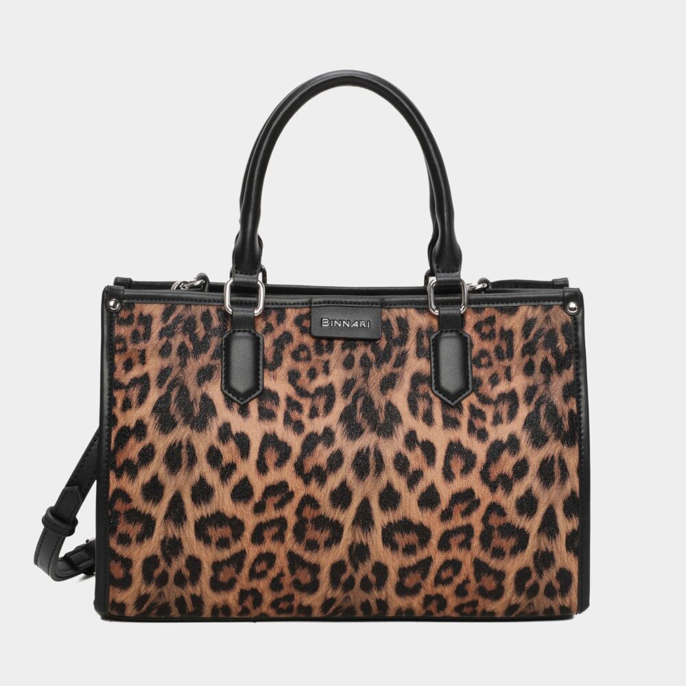 BOLSO DE MANO MIJARES LEOPARDO
