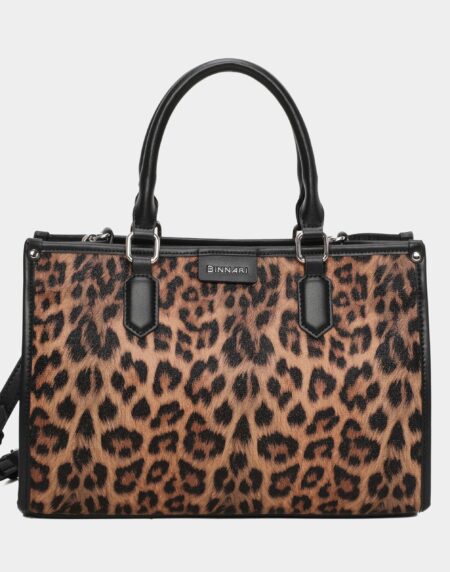 BOLSO DE MANO MIJARES LEOPARDO