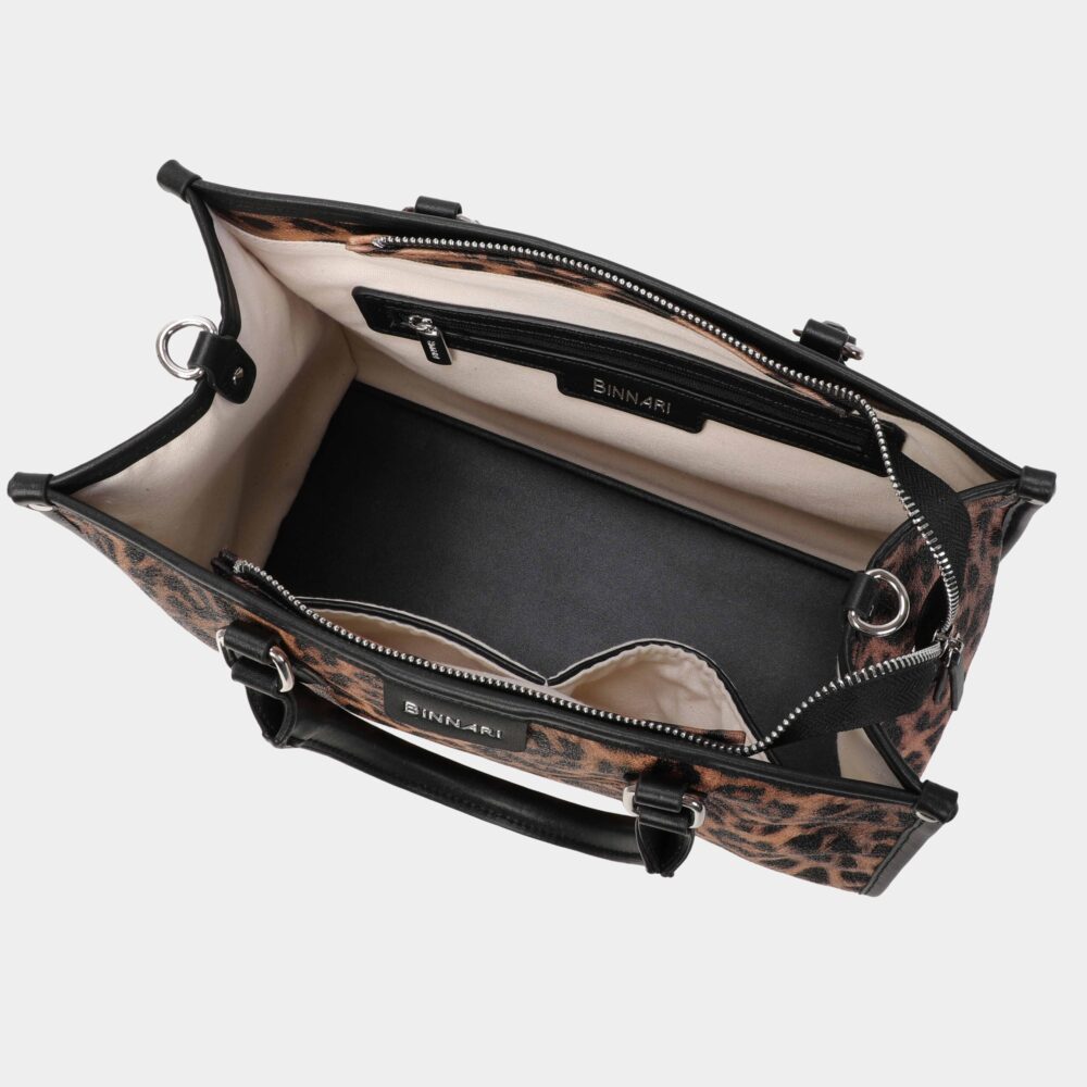 BOLSO DE MANO MIJARES LEOPARDO - Imagen 3