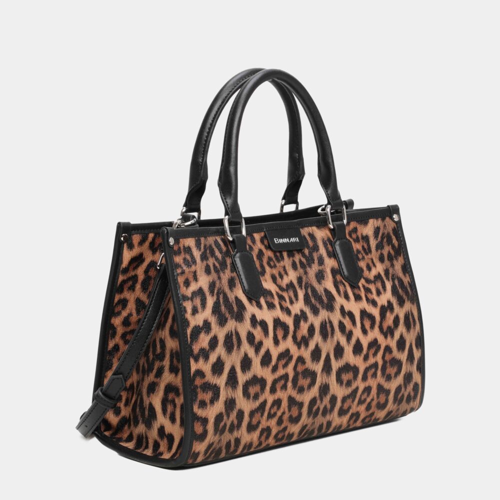 BOLSO DE MANO MIJARES LEOPARDO - Imagen 4