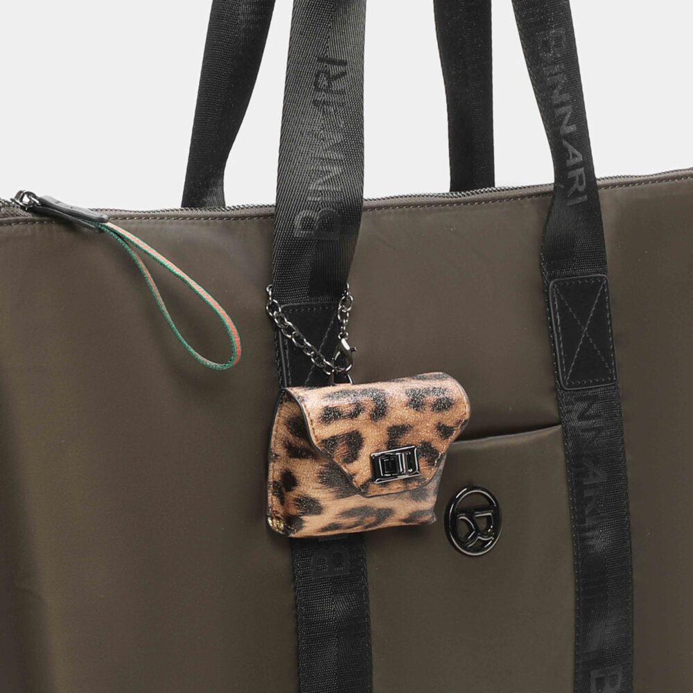 BOLSO SHOPPER FINI KAKI - Imagen 4