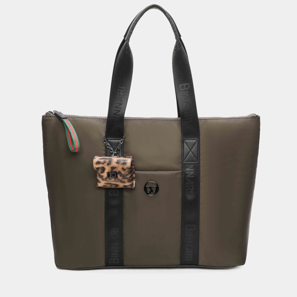 BOLSO SHOPPER FINI KAKI