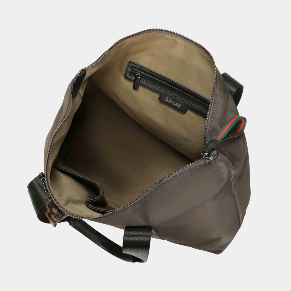 BOLSO SHOPPER FINI KAKI - Imagen 3