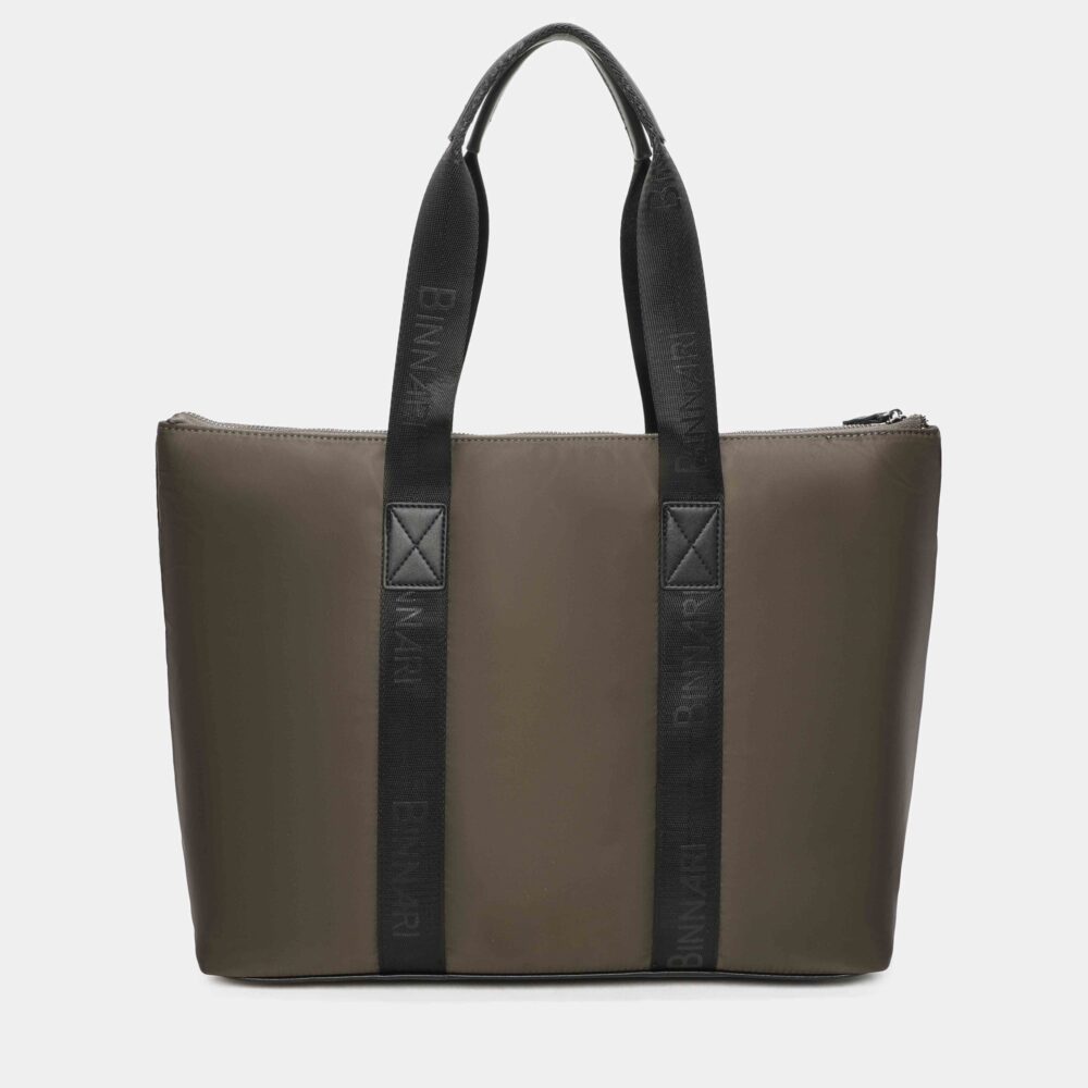 BOLSO SHOPPER FINI KAKI - Imagen 6