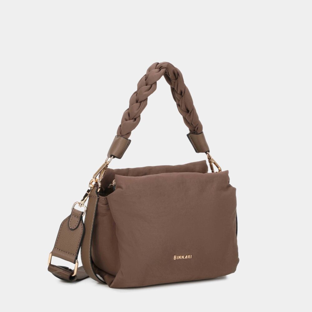 BOLSO BANDOLERA CARLA COLOR TOPO - Imagen 2