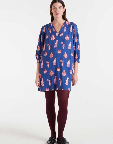 VESTIDO CORTO PORCELAIN