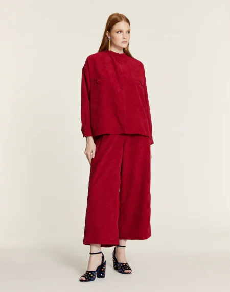 CULOTE DE PANA CON PINZAS ROJO