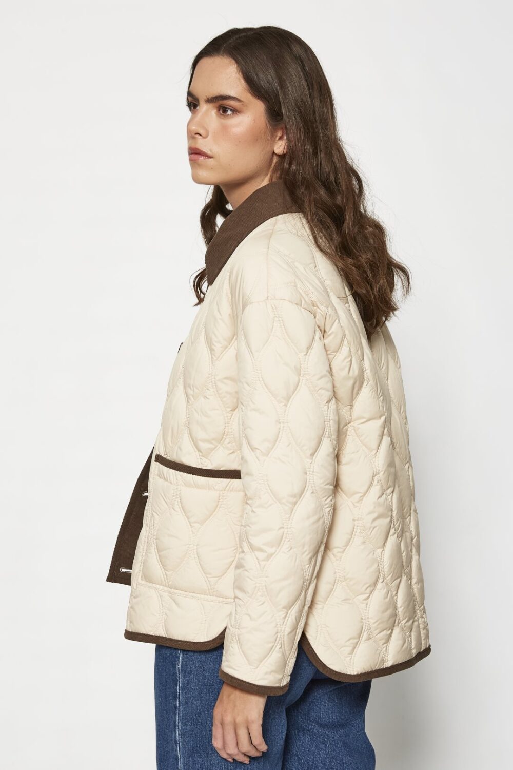 Chaqueta acolchada con cuello de pana - Imagen 4
