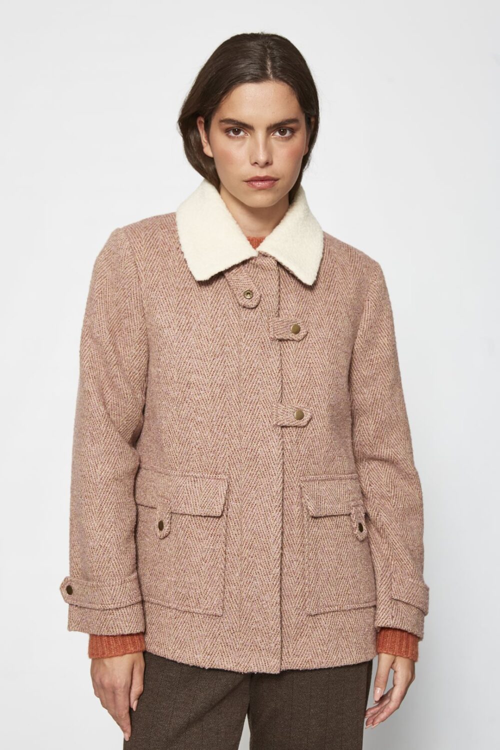 CHAQUETA CORTA DE ESPIGA - Imagen 2