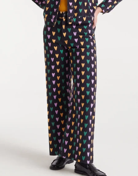 Pantalón vaquero con estampado Cupido Lines