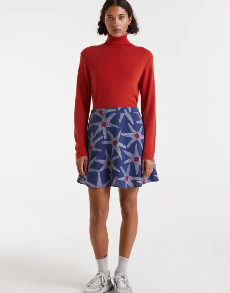 Falda corta con estampado Starships