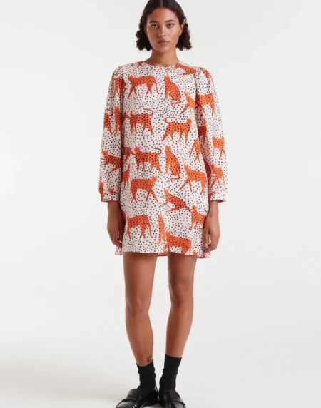 Vestido corto con estampado Tano