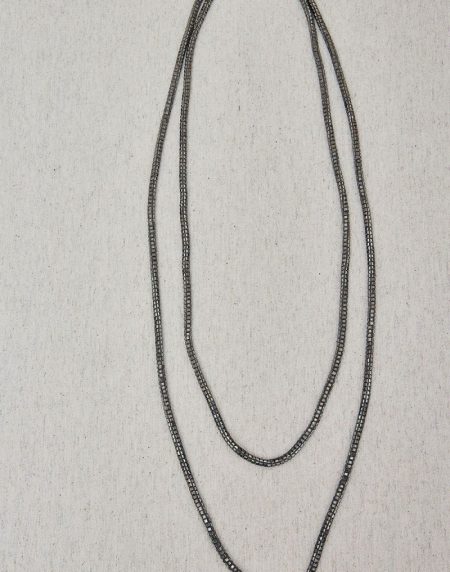 Collar Largo Doble Brillo