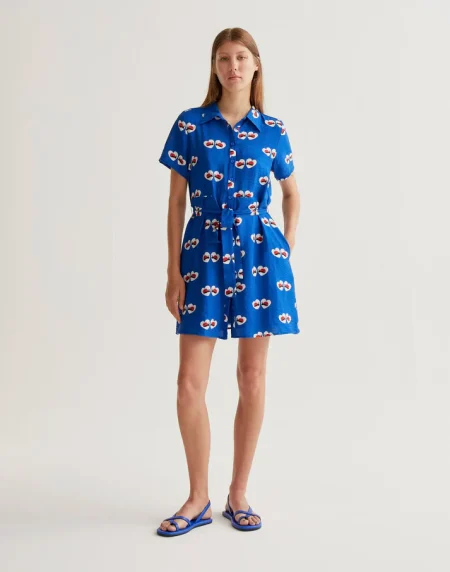 Vestido corto con estampado Coccinella