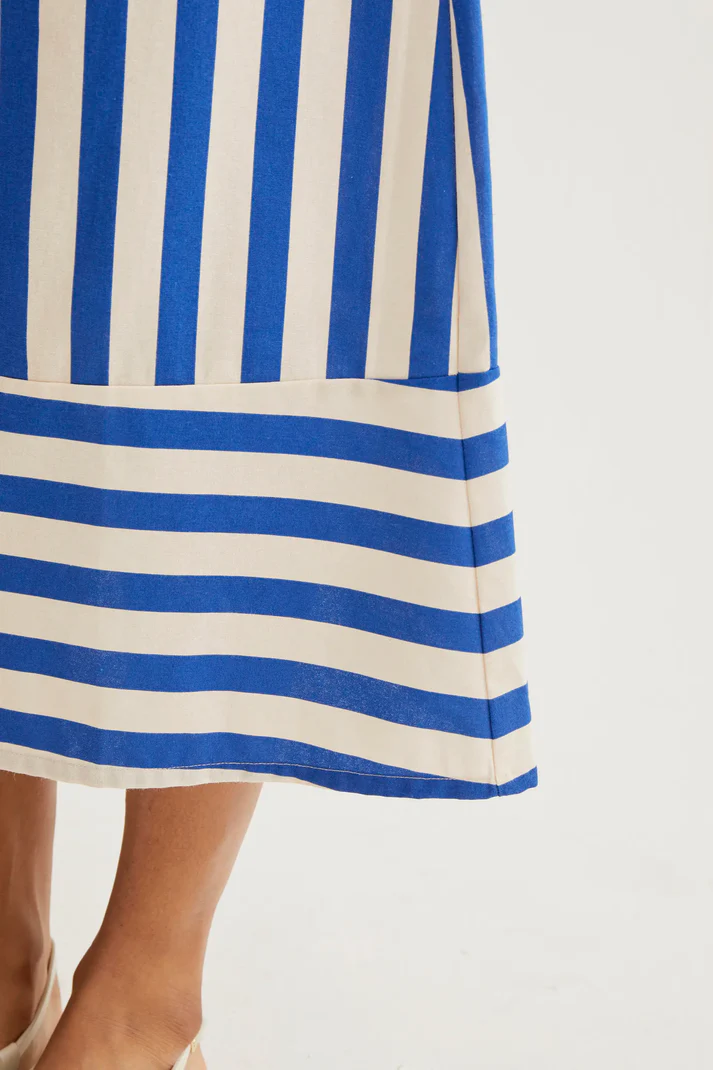 Falda midi con estampado Bamboo Blue - Imagen 4