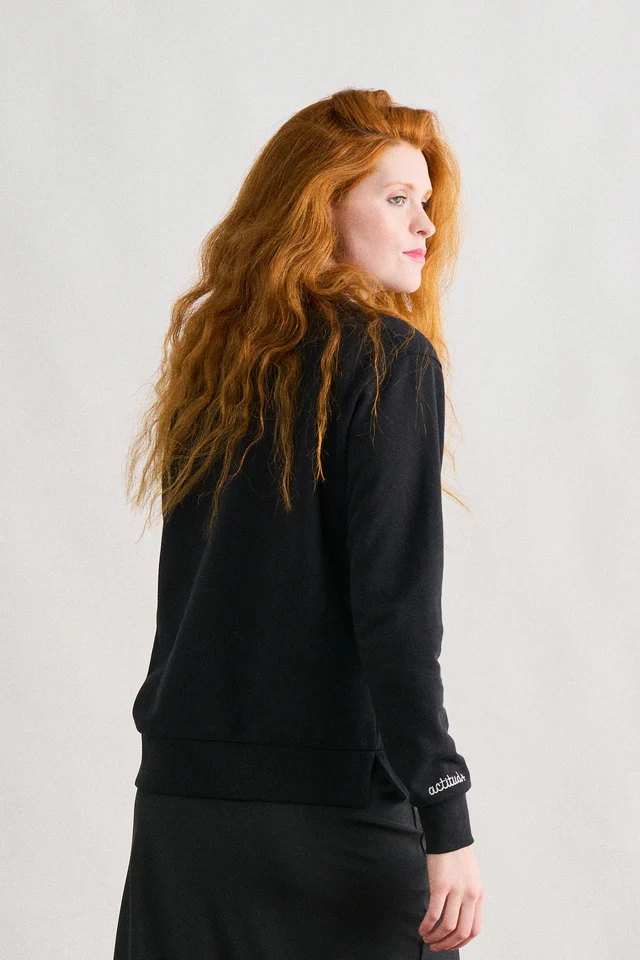 SUDADERA BÁSICA NEGRA - Imagen 3
