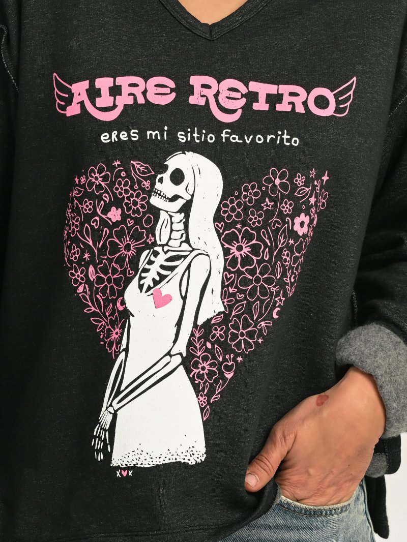 SUDADERA GRIS " MI SITIO FAVORITO" - Imagen 5