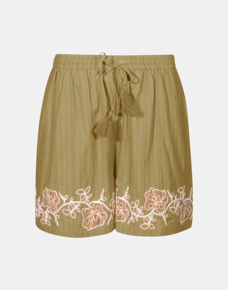 Short floral MdM color verde