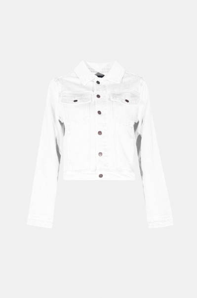Chaqueta denim blanca corta - Imagen 2