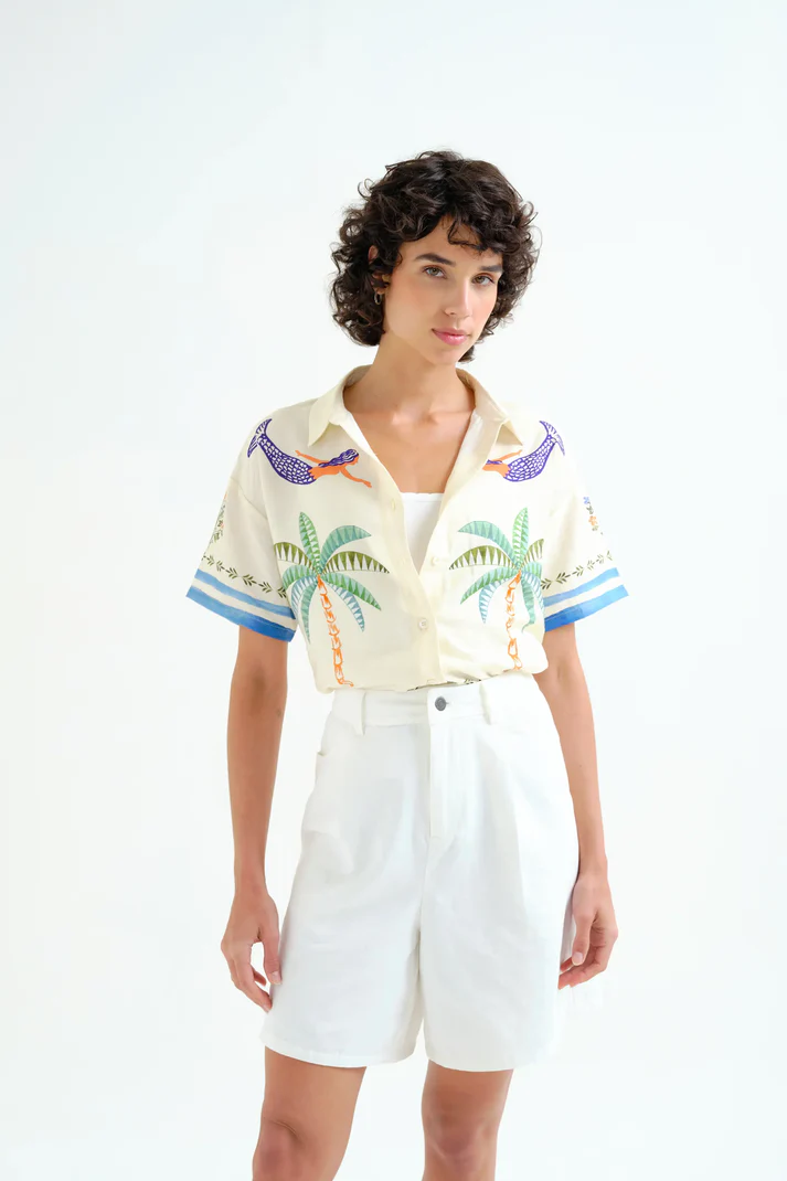 Camisa con estampado Palm & Mermaid - Imagen 2
