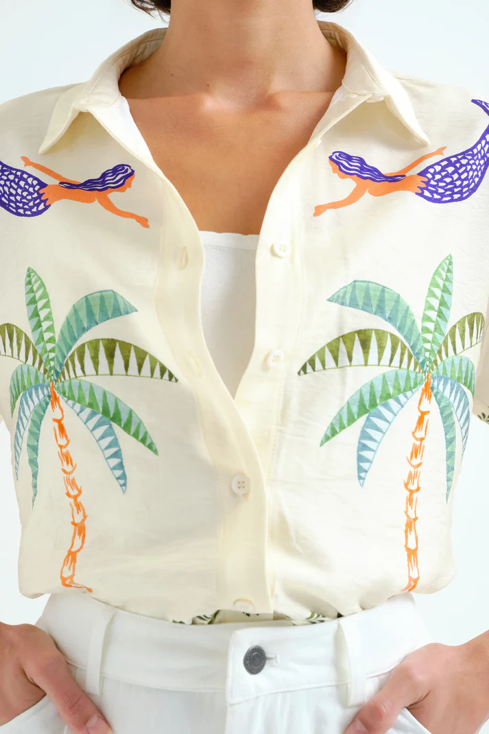 Camisa con estampado Palm & Mermaid - Imagen 5