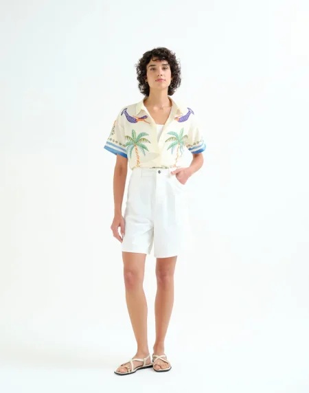 Camisa con estampado Palm & Mermaid
